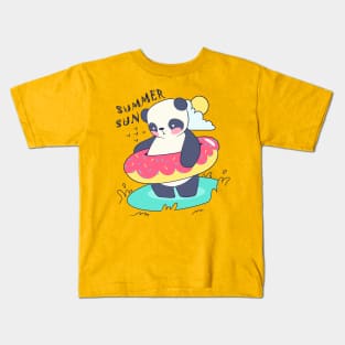 Panda summer sun Kids T-Shirt